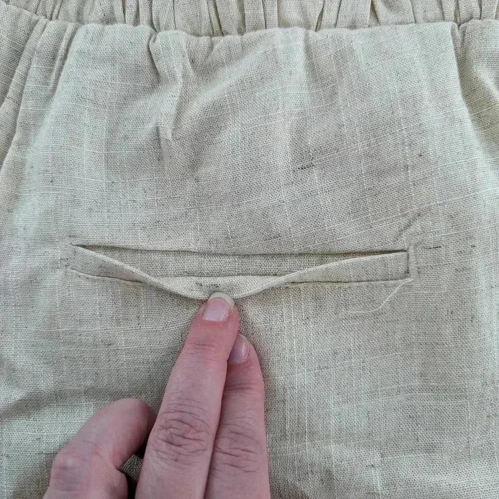 Women High Elastic Waisted Pleated Ruffle Casual Shorts Women Loose Wide Leg XS - Picture 4 of 12
